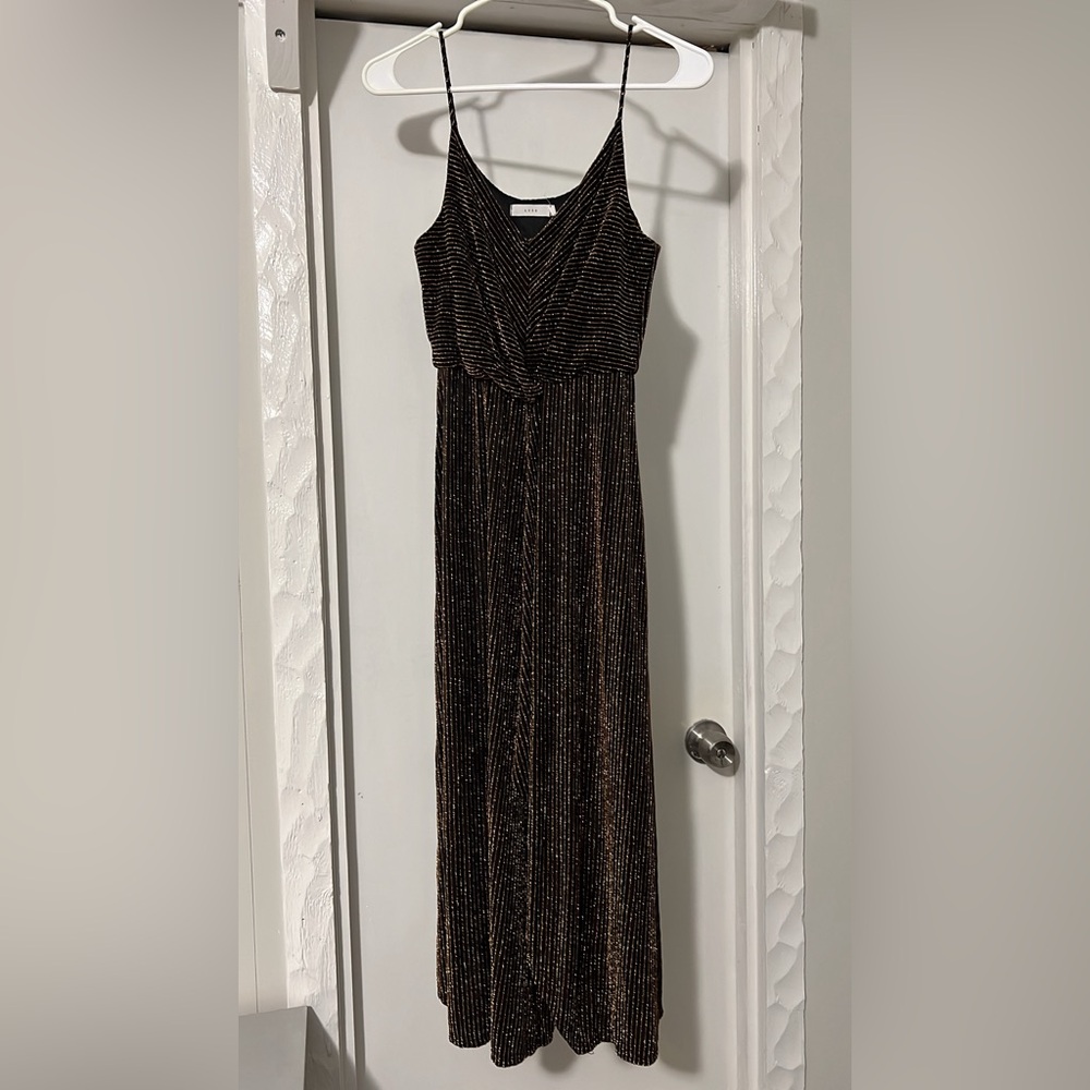Black and gold shimmery dress